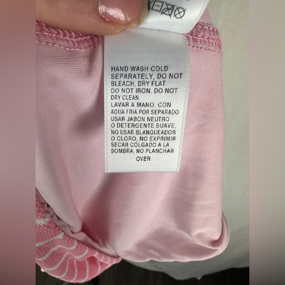 Splendid Pink & White High Leg Bikini Bottom Size Small 2-4 (10UK) NWT - Picture 10 of 14